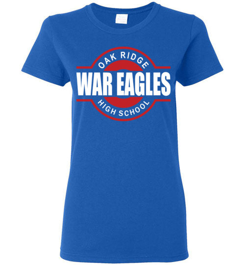 Oak Ridge High School War Eagles Women's Royal Blue T-shirt 11