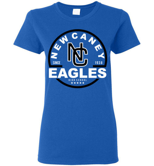 New Caney Eagles High School Royal Women's T-shirt 04