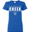 Cypress Creek High School Cougars Women's Royal Blue T-shirt 07