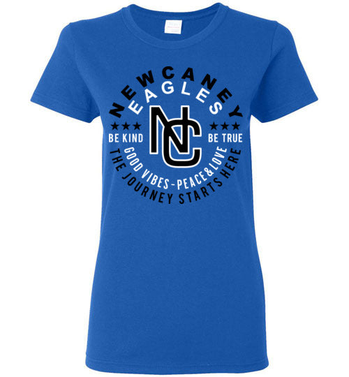 New Caney Eagles High School Royal Women's T-shirt 16