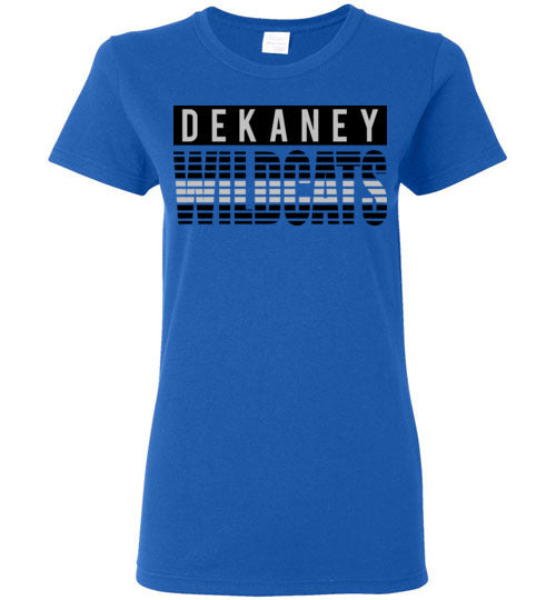 Dekaney High School Wildcats Royal Women's Royal Blue T-shirt 35
