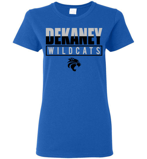 Dekaney High School Wildcats Royal Women's Royal Blue T-shirt 29