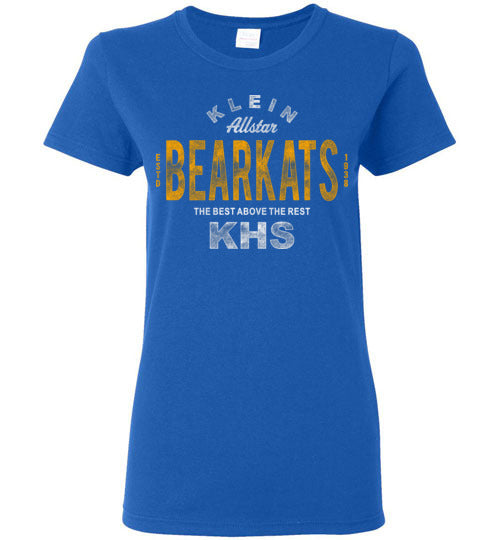 Klein High School Bearkats Ladies Royal Blue T-shirt 40