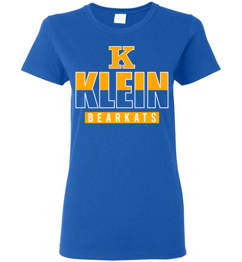Klein High School Bearkats Ladies Royal Blue T-shirt 23