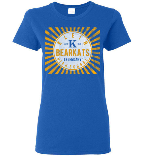 Klein High School Bearkats Ladies Royal Blue T-shirt 68