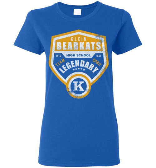 Klein High School Bearkats Ladies Royal Blue T-shirt 14