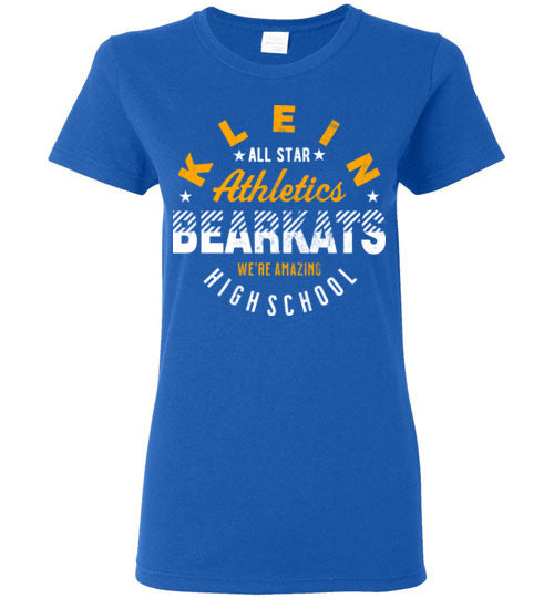 Klein High School Bearkats Ladies Royal Blue T-shirt 18