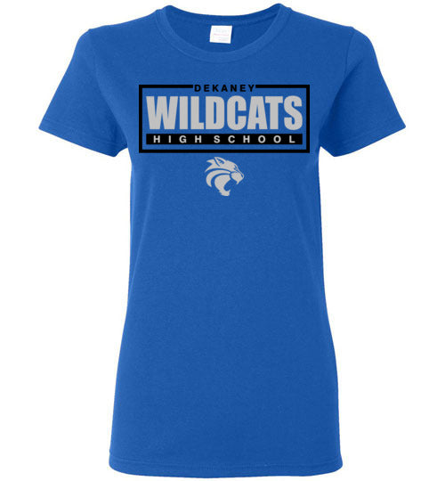 Dekaney High School Wildcats Royal Women's Royal Blue T-shirt 49