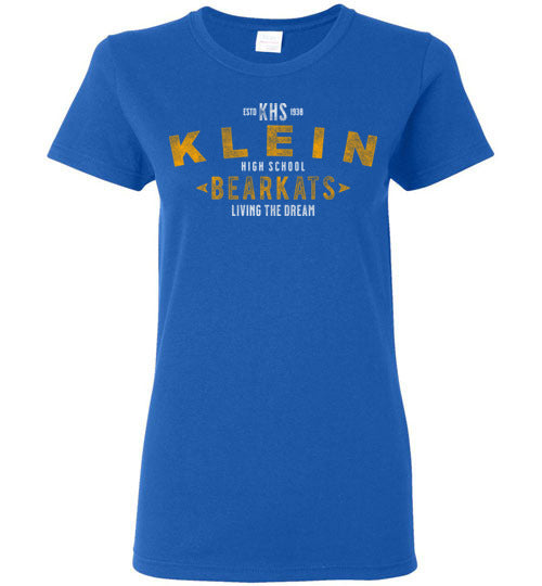 Klein High School Bearkats Ladies Royal Blue T-shirt 42