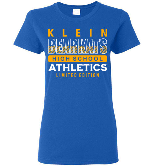 Klein Bearkats - Design 90 - Ladies Royal Blue T-shirt