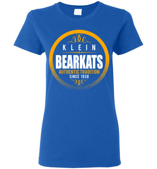 Klein Bearkats - Design 38 - Ladies Royal Blue T-shirt