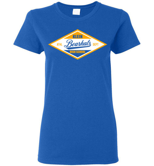 Klein Bearkats - Design 13 - Ladies Royal Blue T-shirt