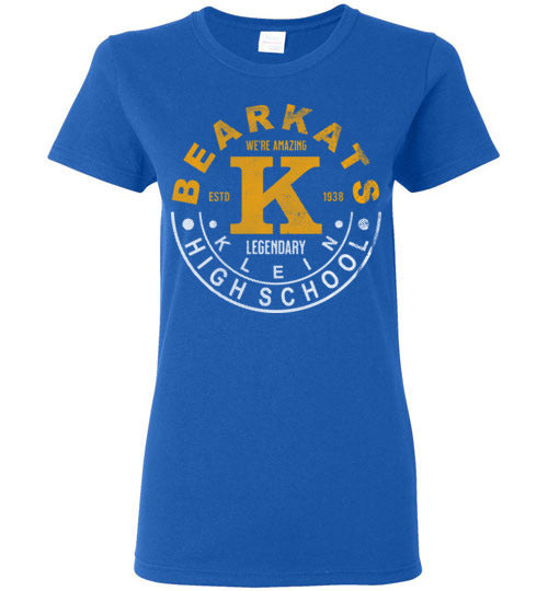 Klein High School Bearkats Ladies Royal Blue T-shirt 19