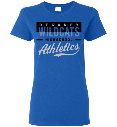 Dekaney High School Wildcats Royal Women's Royal Blue T-shirt 48