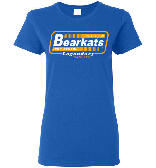 Klein Bearkats - Design 10 - Ladies Royal Blue T-shirt