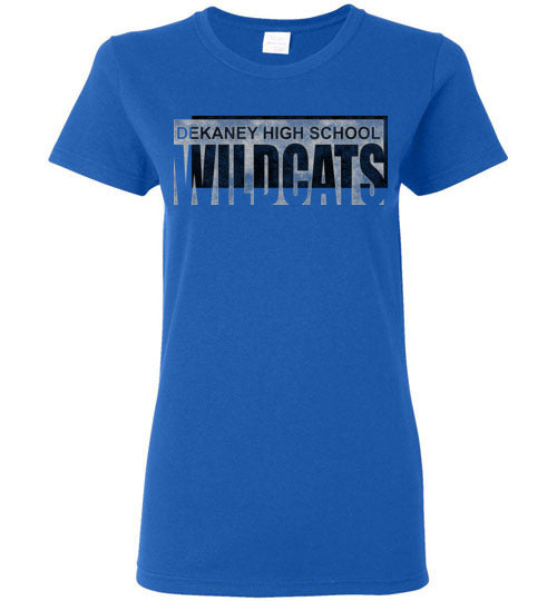 Dekaney High School Wildcats Royal Women's Royal Blue T-shirt 22