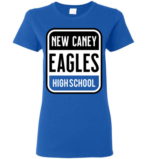 New Caney Eagles High School Royal Women's T-shirt 01