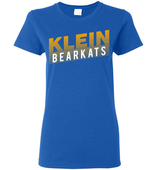 Klein Bearkats - Design 32 - Ladies Royal Blue T-shirt