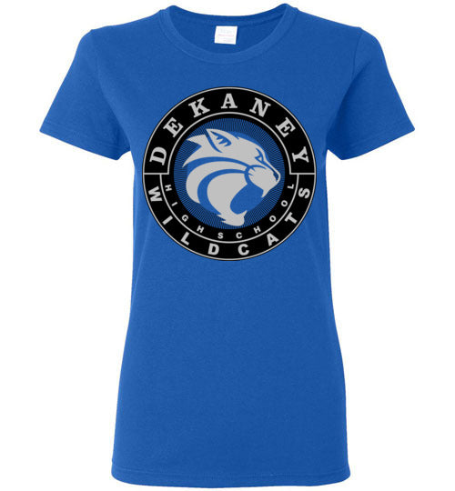 Dekaney High School Wildcats Royal Women's Royal Blue T-shirt 02