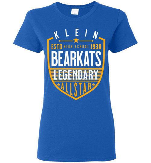 Klein High School Bearkats Ladies Royal Blue T-shirt 62