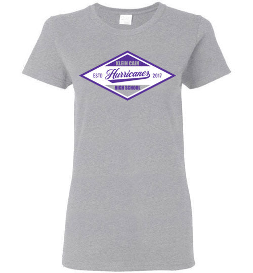 Klein Cain Hurricanes - Design 13 - Grey Ladies T-shirt