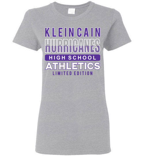 Klein Cain Hurricanes - Design 90 - Ladies Grey T-shirt