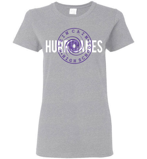 Klein Cain High School Hurricanes Women's Sports Grey T-shirt 88