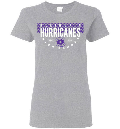 Klein Cain Hurricanes - Design 36 - Grey Ladies T-shirt