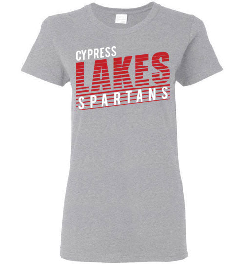 Cypress Lakes High School Spartans Women's Sports Grey T-shirt 32