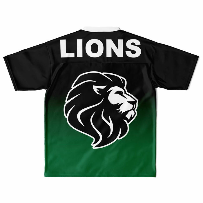 Spring Lions High School football jersey laying flat - back