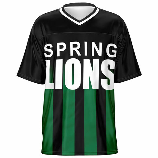 Spring Lions High School football jersey -  ghost view - front