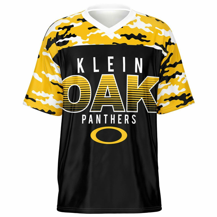 Klein Oak Panthers football jersey -  ghost view - front
