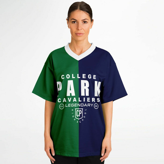 Women wearing College Park Cavaliers football jersey 04