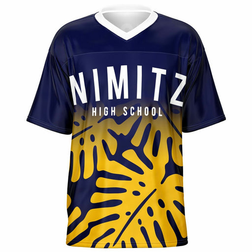 Nimitz Cougars High School football jersey -  ghost view - front