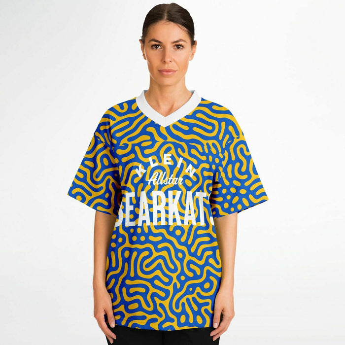 Women wearing Klein Bearkats football jersey