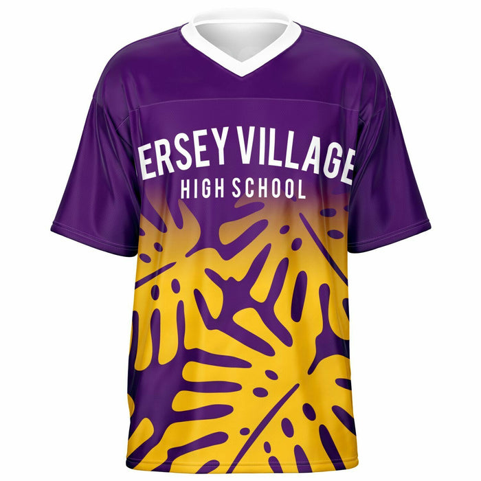 Jersey Village Falcons football jersey -  ghost view - front