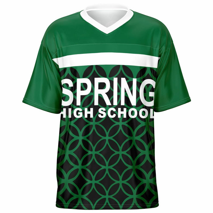 Spring Lions High School football jersey -  ghost view - front