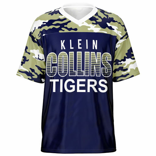 Klein Collins Tigers football jersey -  ghost view - front 08