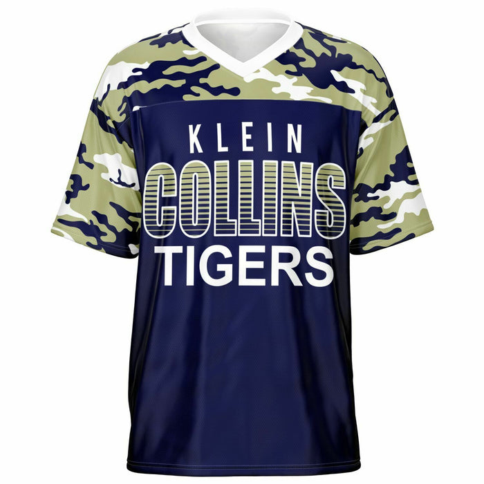 Klein Collins Tigers football jersey -  ghost view - front 08