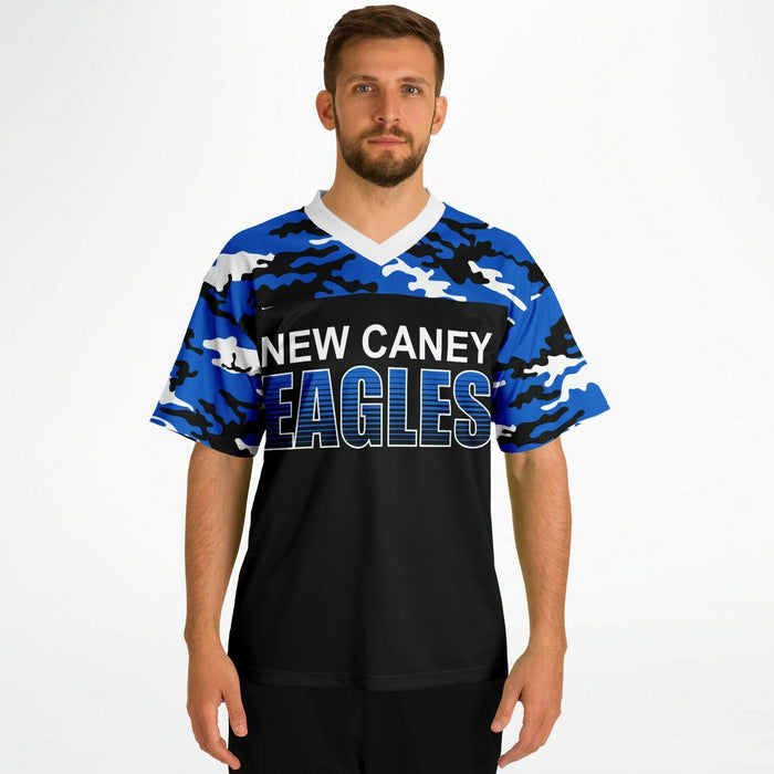 Man wearing New Caney Eagles football jersey 08