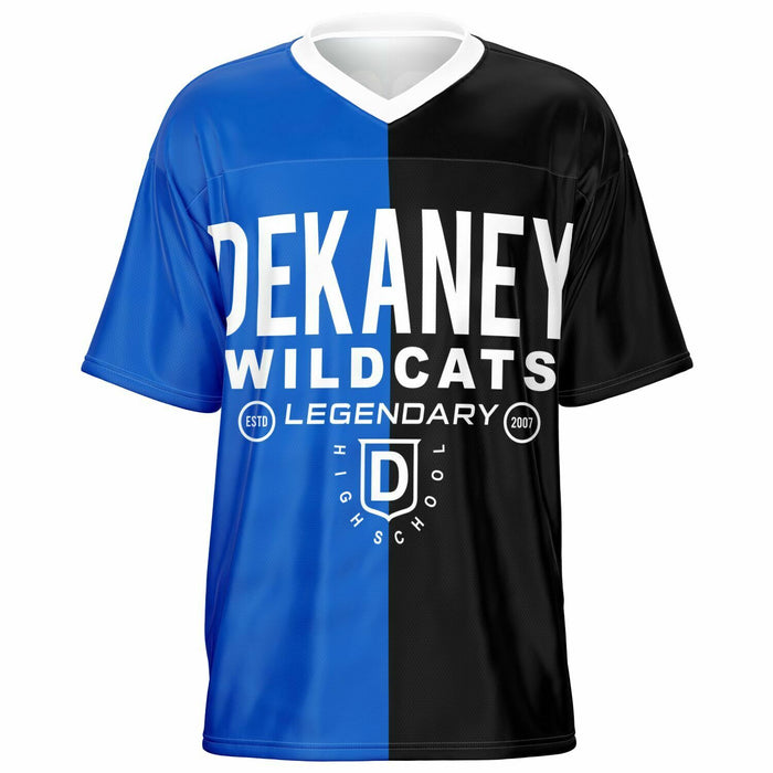 Dekaney Wildcats football jersey -  ghost view - front