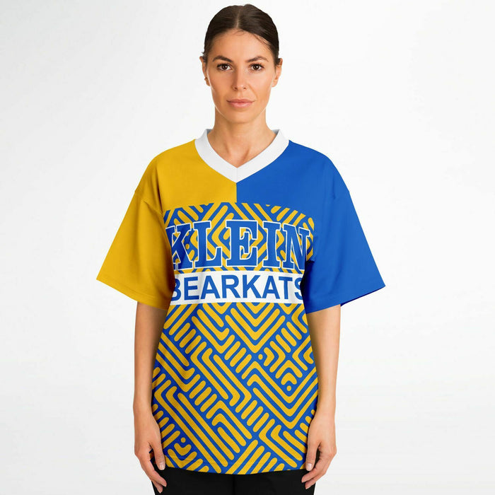 Women wearing Klein Bearkats football jersey