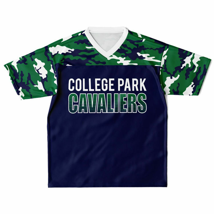 College Park Cavaliers football jersey laying flat - front  08