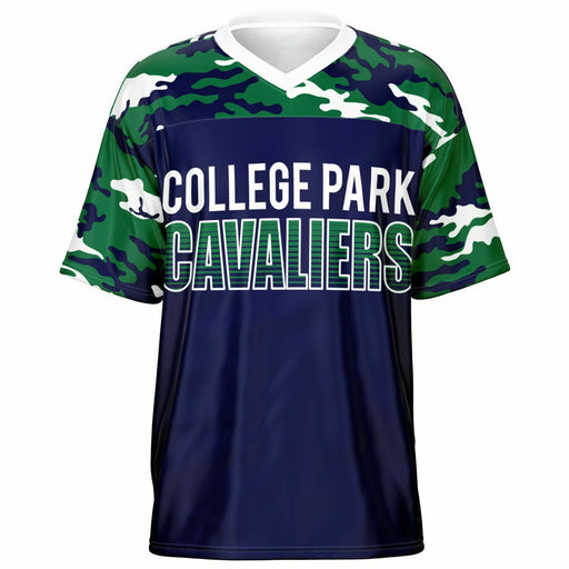 College Park Cavaliers football jersey -  ghost view - front 08