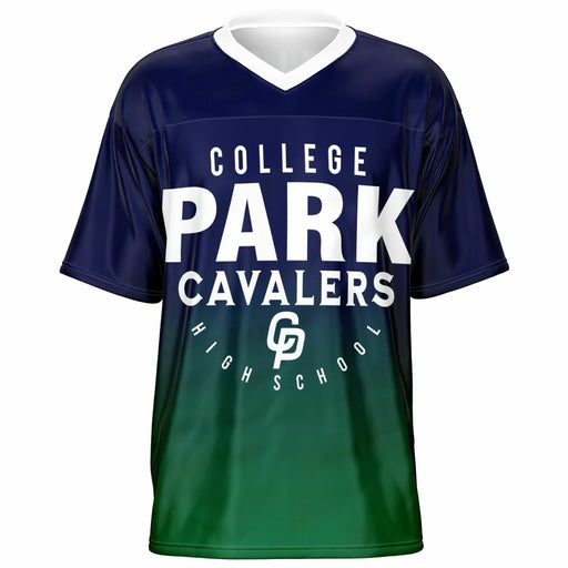 College Park Cavaliers football jersey -  ghost view - front 05