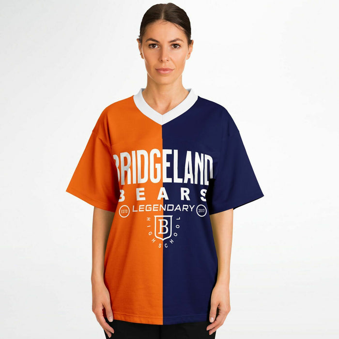 Women wearing Bridgeland Bears football jersey