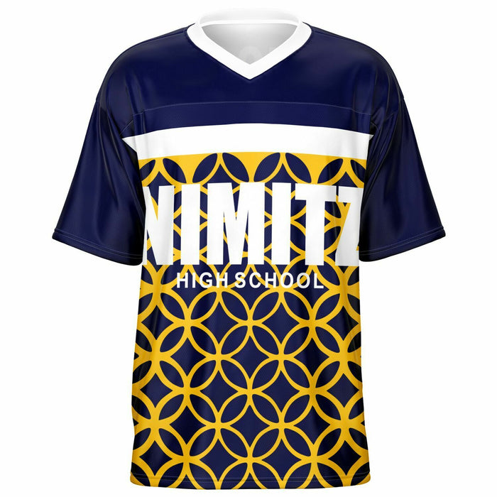 Nimitz Cougars High School football jersey -  ghost view - front