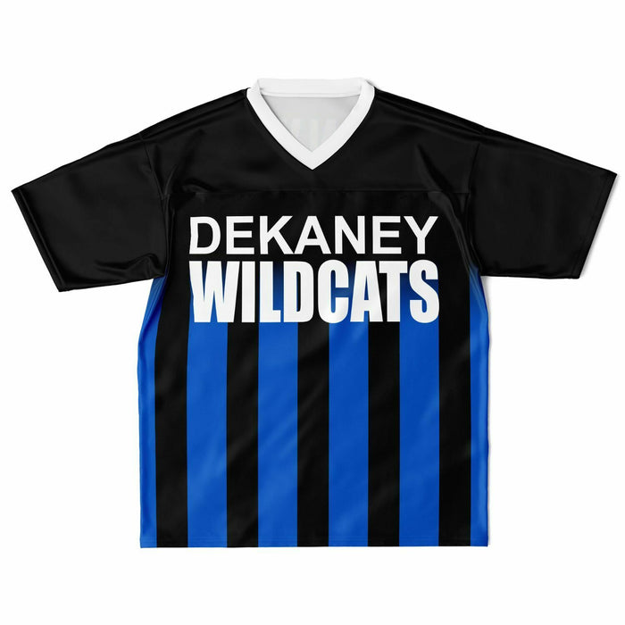 Dekaney Wildcats football jersey laying flat - front 