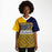 Black woman wearing Nimitz Cougars High School football Jersey