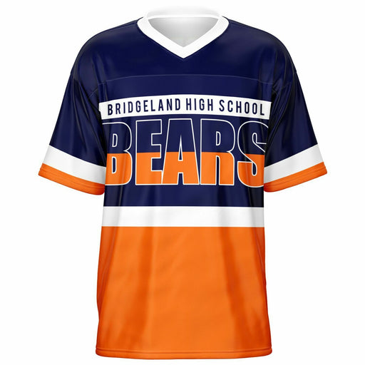 Bridgeland Bears football jersey -  ghost view - front